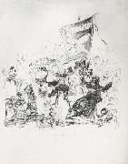 Francisco Goya Drawing for plate 190 oil